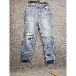 Nwt Womens‎ Size 11 Slim Straight Super High Rise Blue Jeans